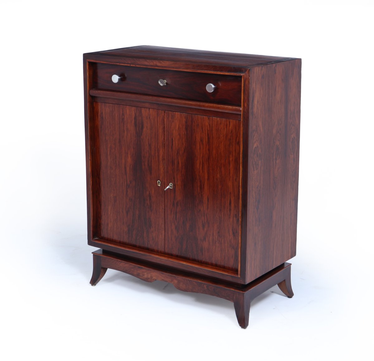 Art Deco Rosewood Bar Cabinet-photo-3