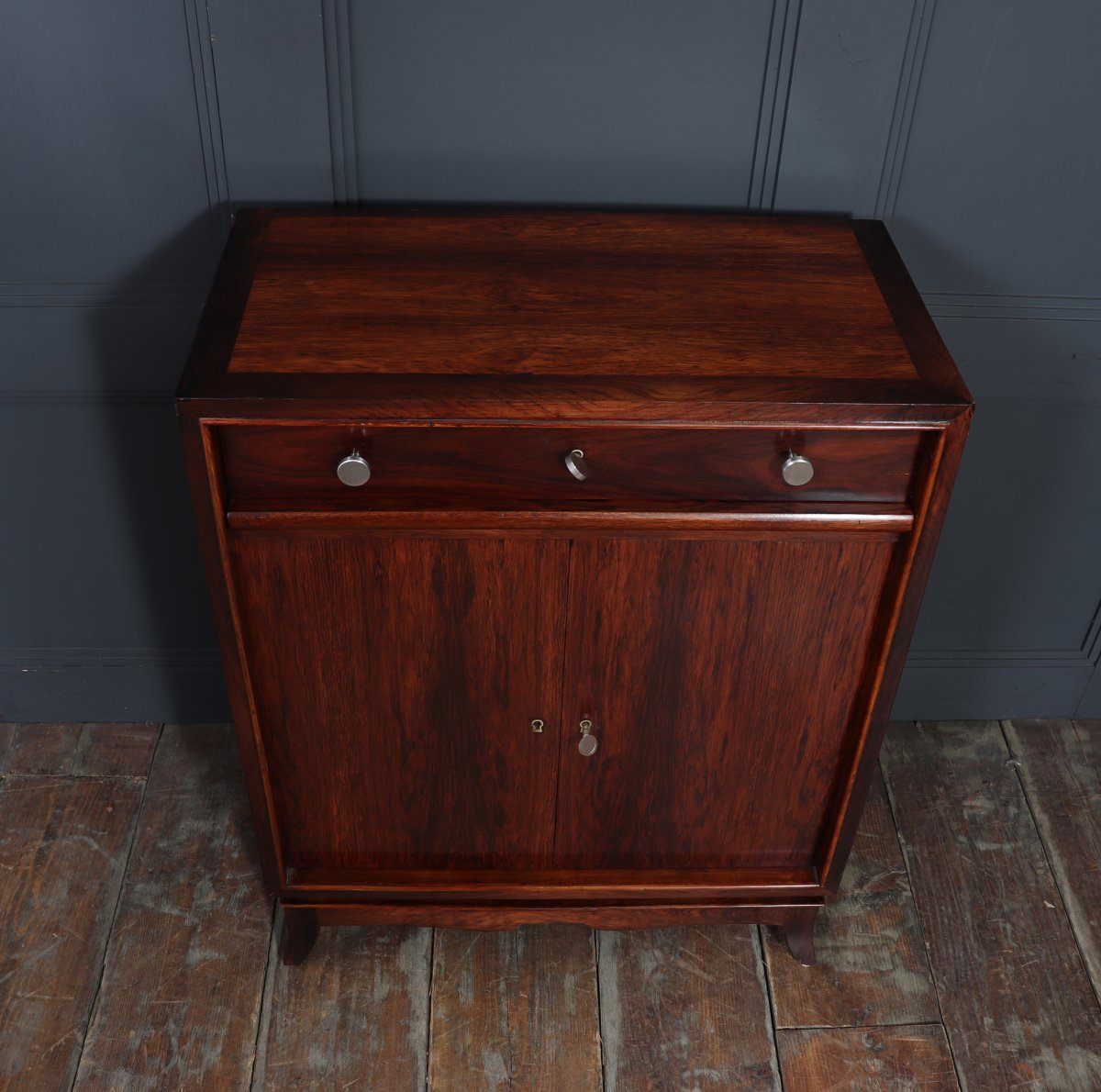 Art Deco Rosewood Bar Cabinet-photo-2