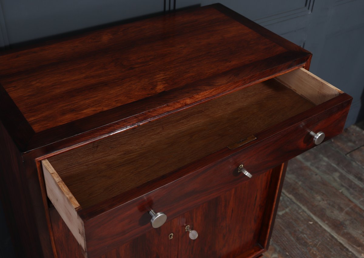 Art Deco Rosewood Bar Cabinet-photo-5