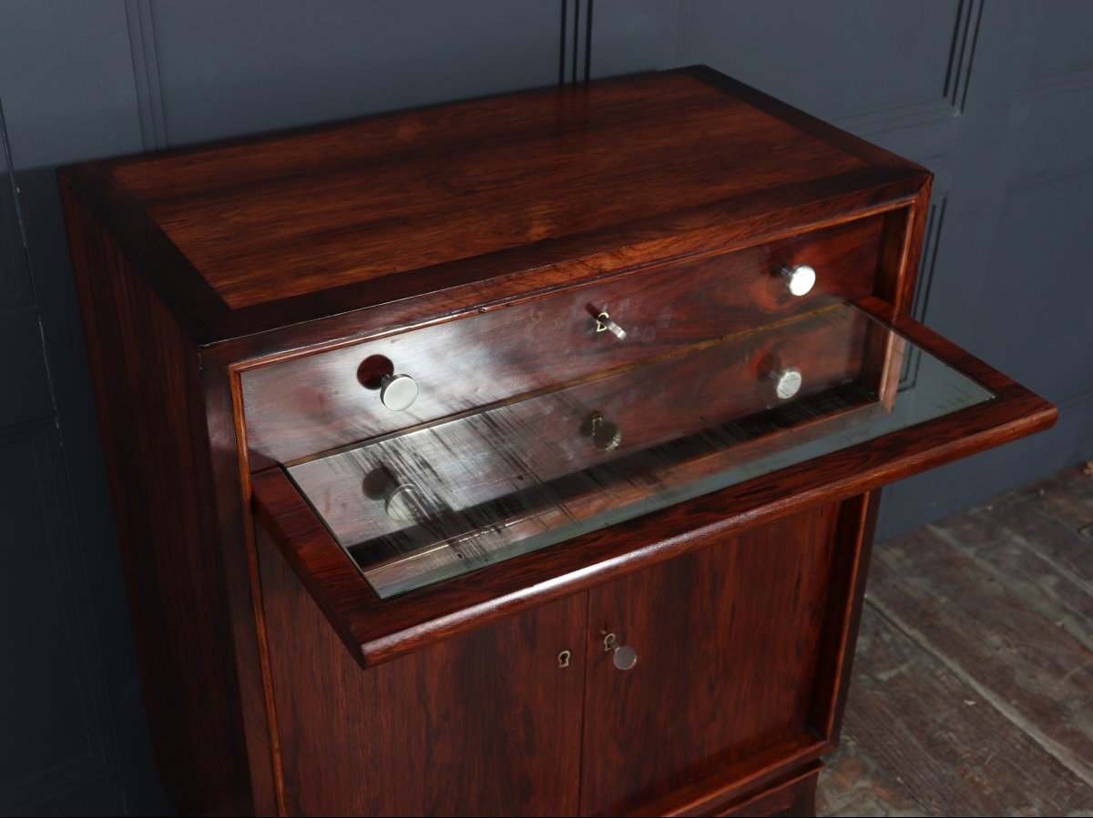 Art Deco Rosewood Bar Cabinet-photo-6