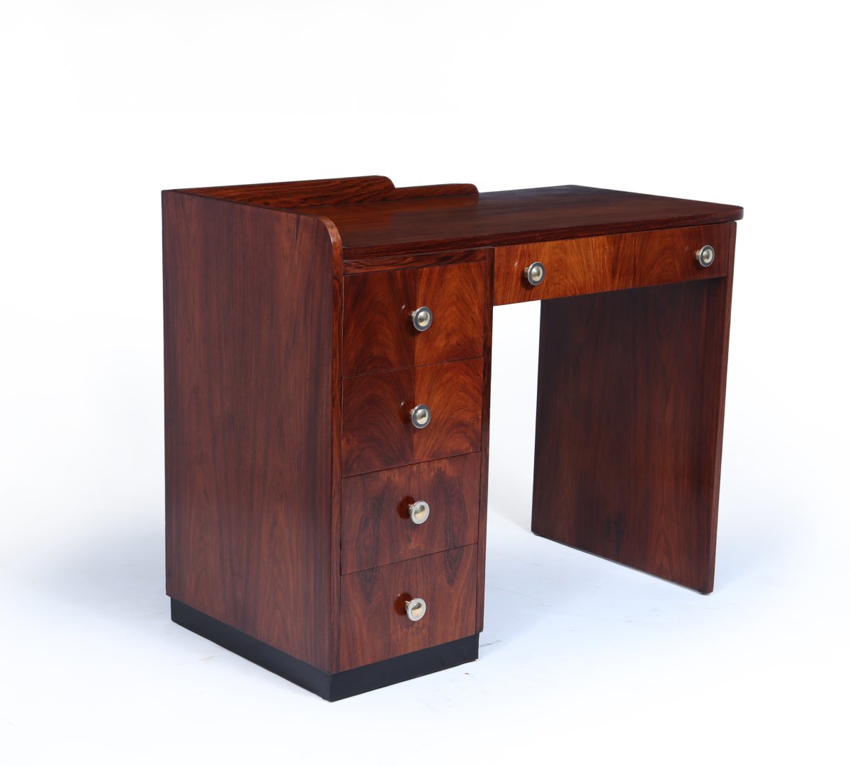 Bureau Art Déco français à un seul piétement