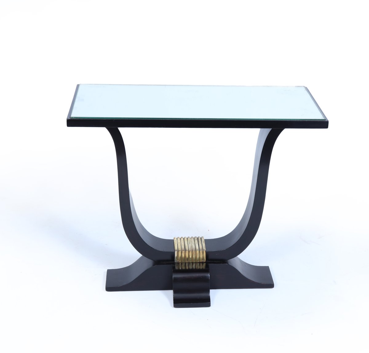 Console Art Déco française en ébonite-photo-4