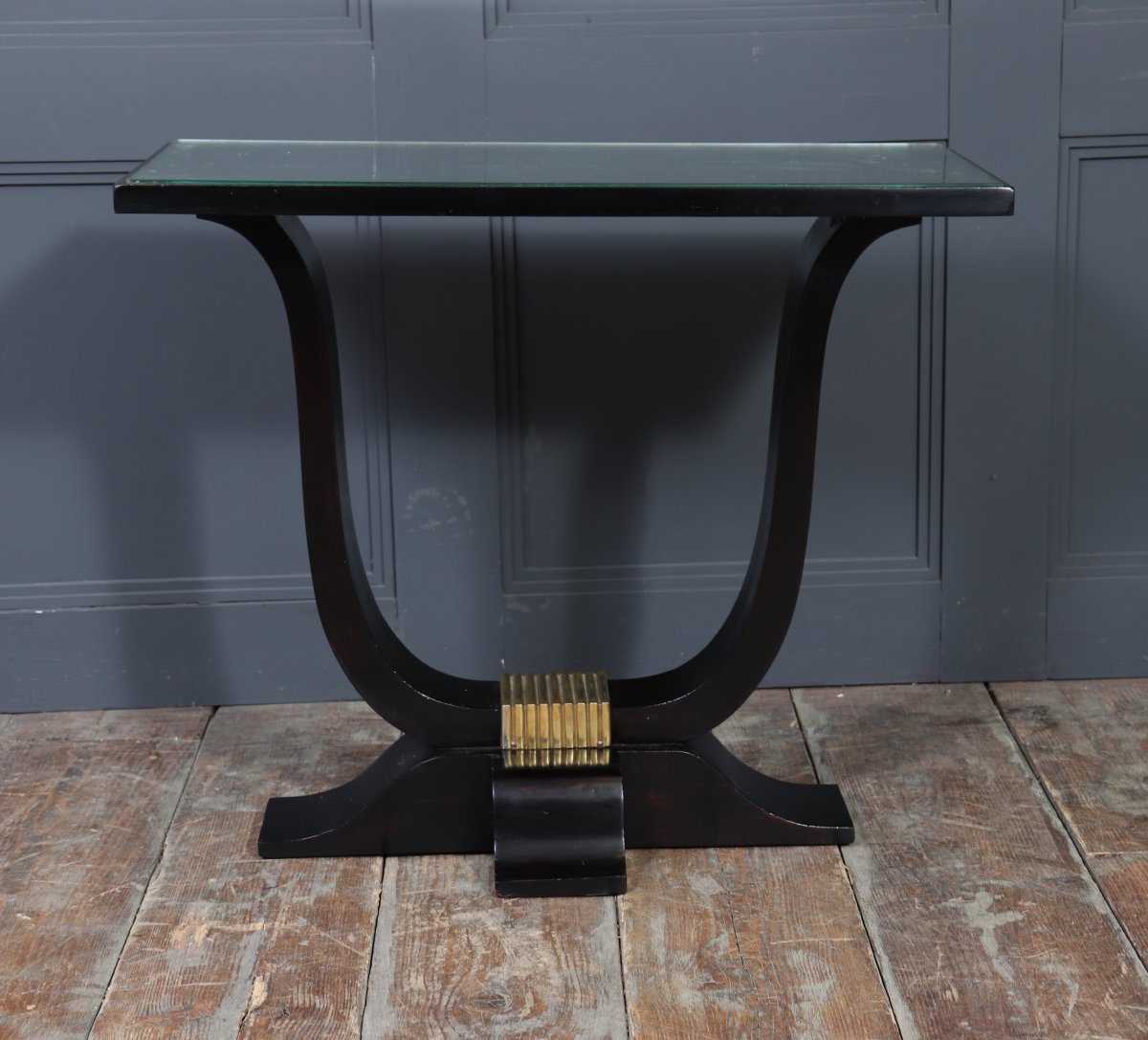 Console Art Déco française en ébonite-photo-2