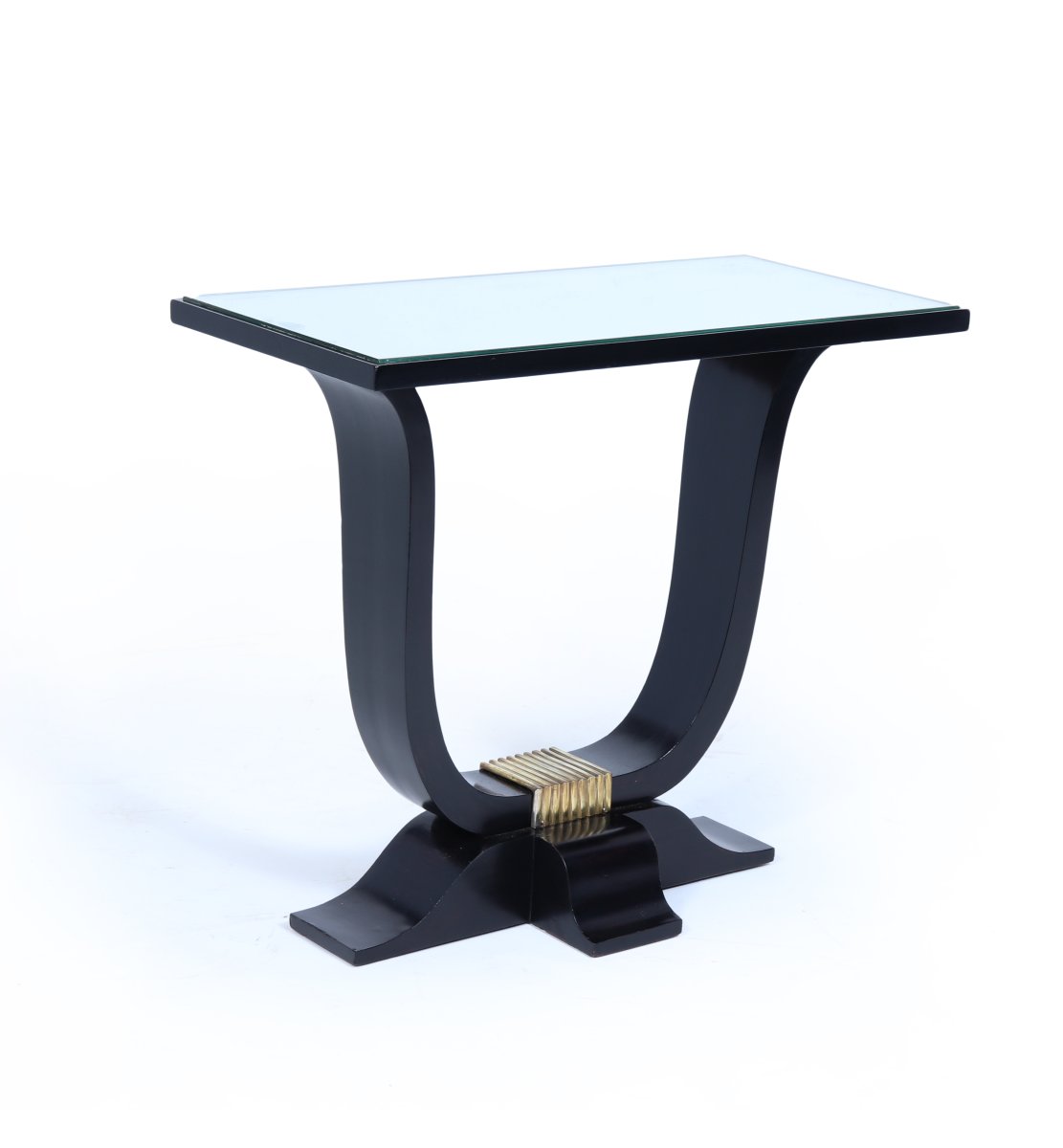 Console Art Déco française en ébonite