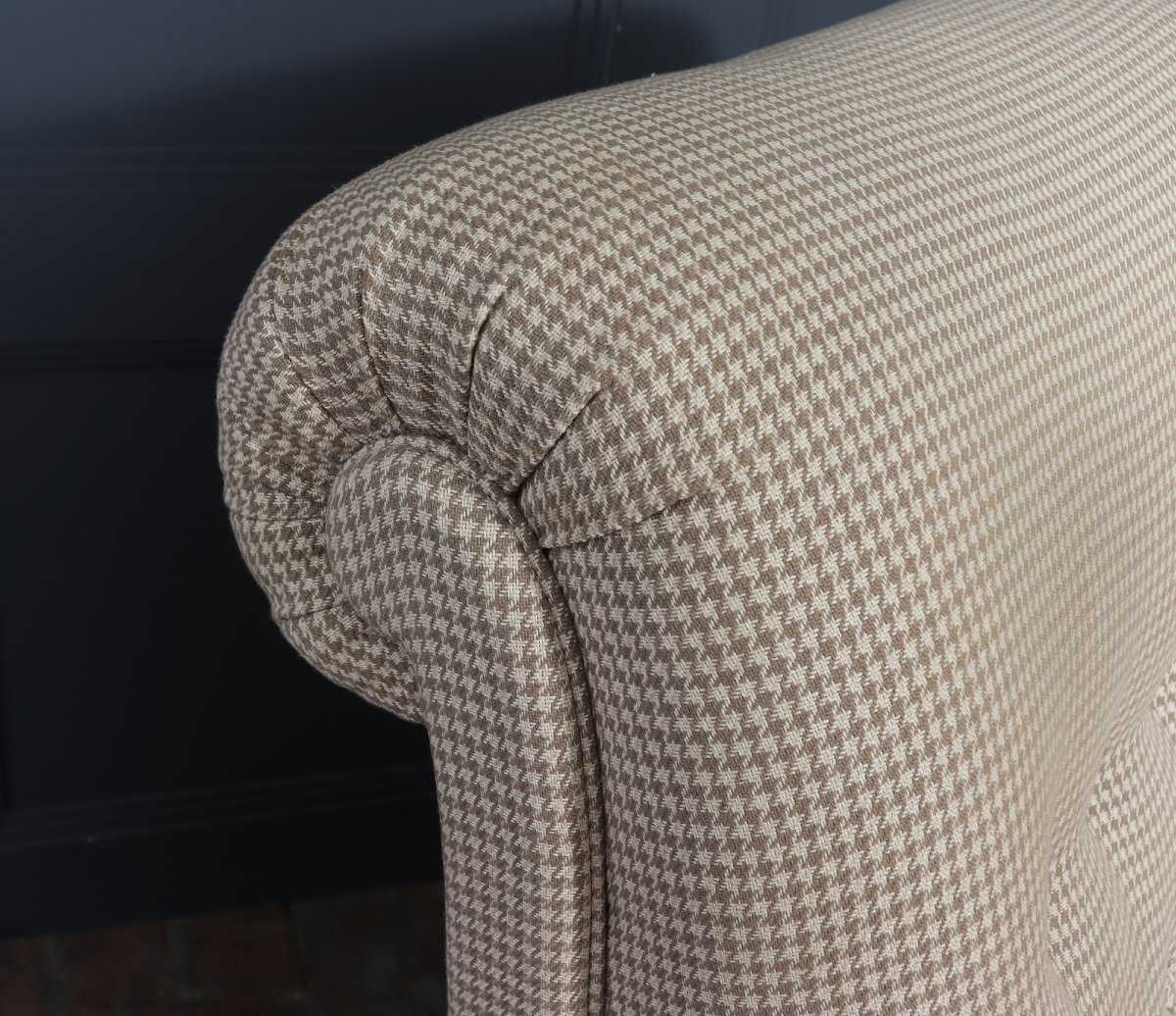 Fauteuil capitonné de style victorien tardif, anglais, vers 1890-1900-photo-3