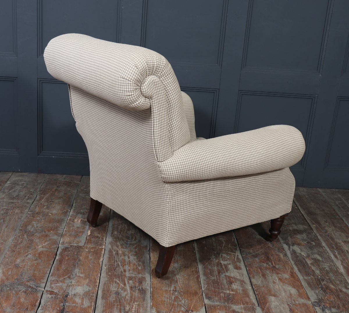 Fauteuil capitonné de style victorien tardif, anglais, vers 1890-1900-photo-7
