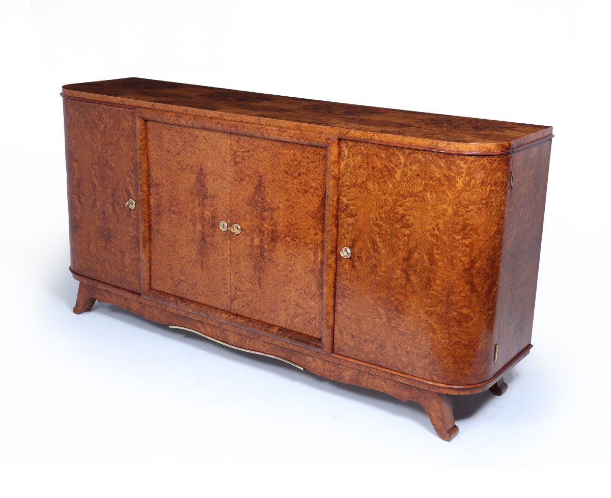 French Art Deco Amboyna Sideboard, Circa 1925-photo-3