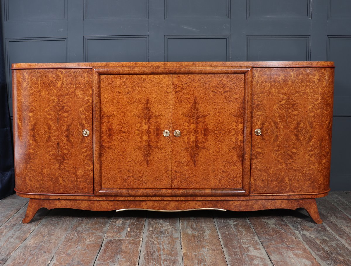 French Art Deco Amboyna Sideboard, Circa 1925-photo-1