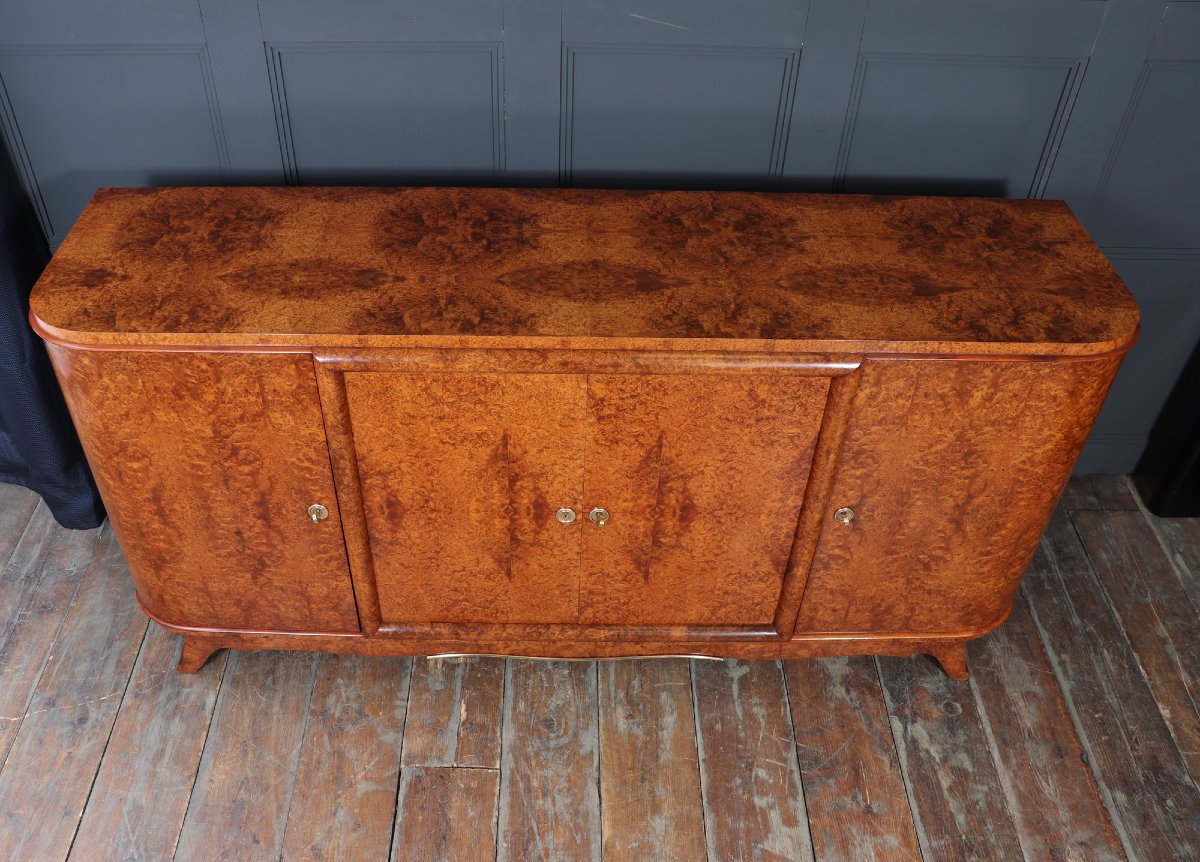 French Art Deco Amboyna Sideboard, Circa 1925-photo-2