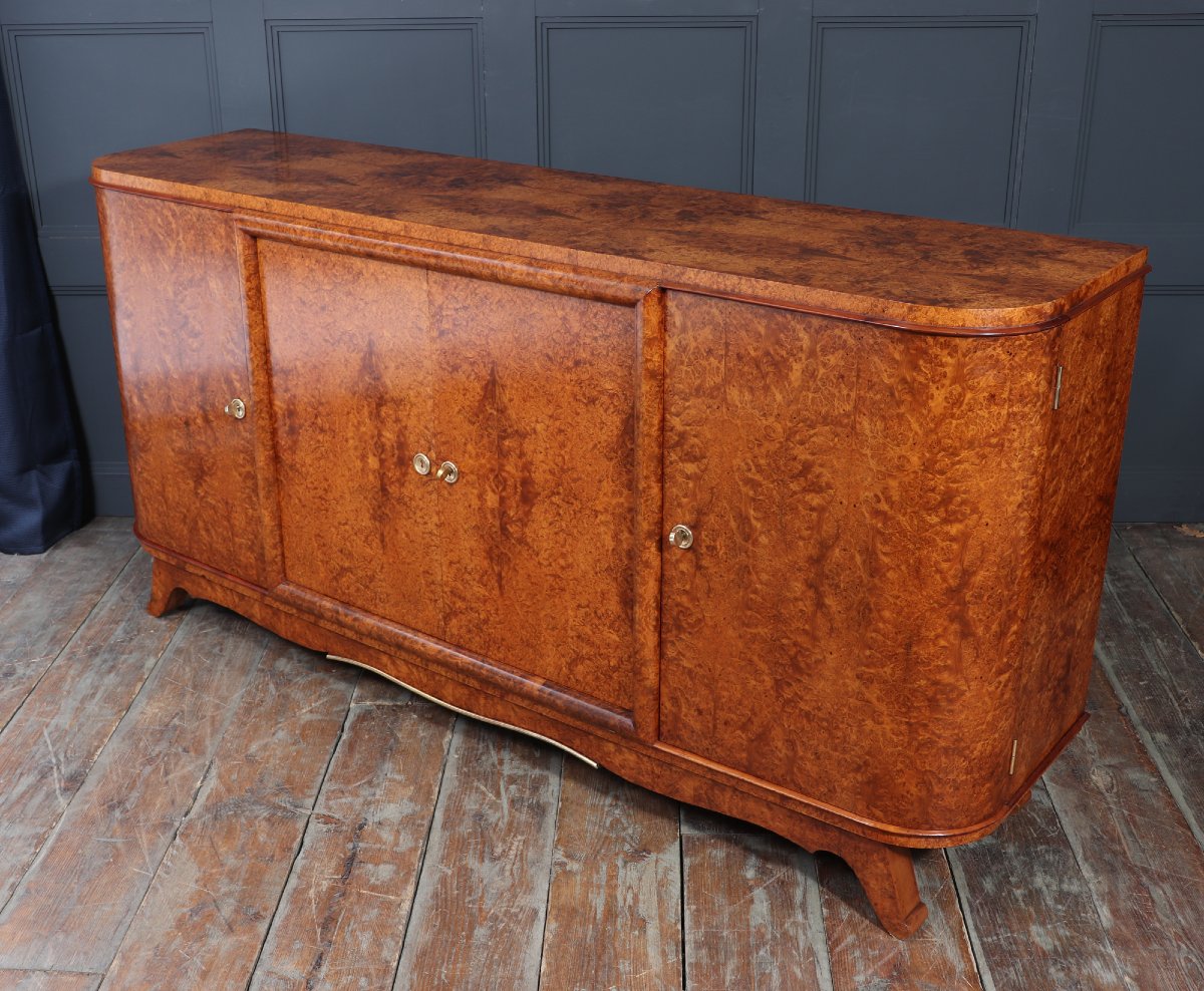 French Art Deco Amboyna Sideboard, Circa 1925-photo-6