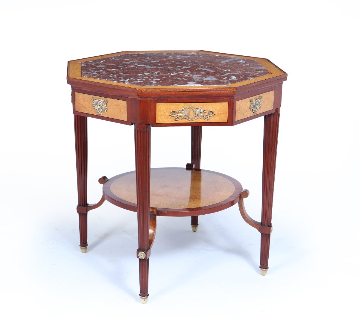 Louis XVI-style Octagonal Side Table, Circa 1890-photo-2