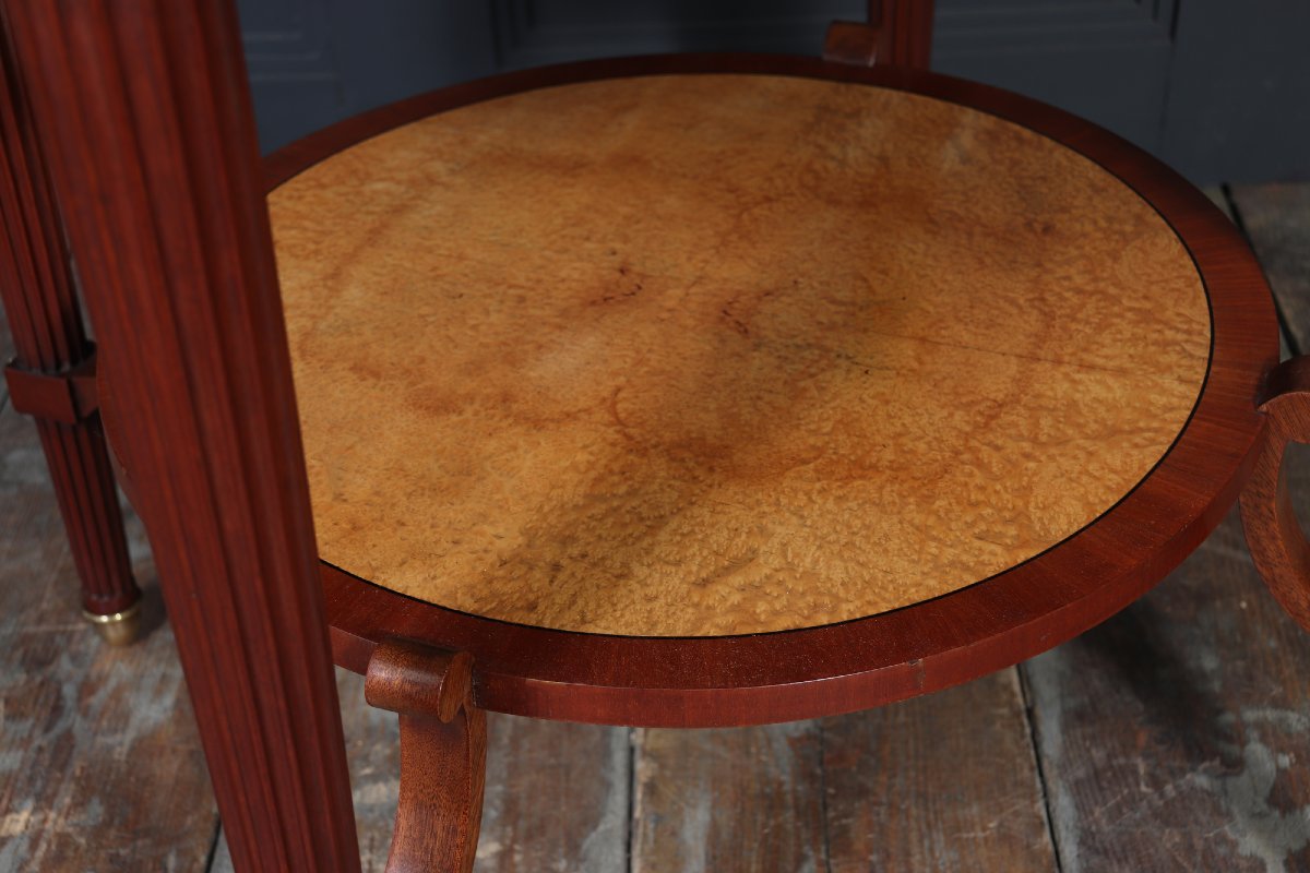 Louis XVI-style Octagonal Side Table, Circa 1890-photo-3