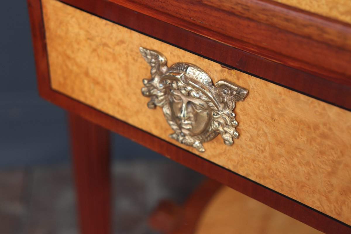 Louis XVI-style Octagonal Side Table, Circa 1890-photo-4