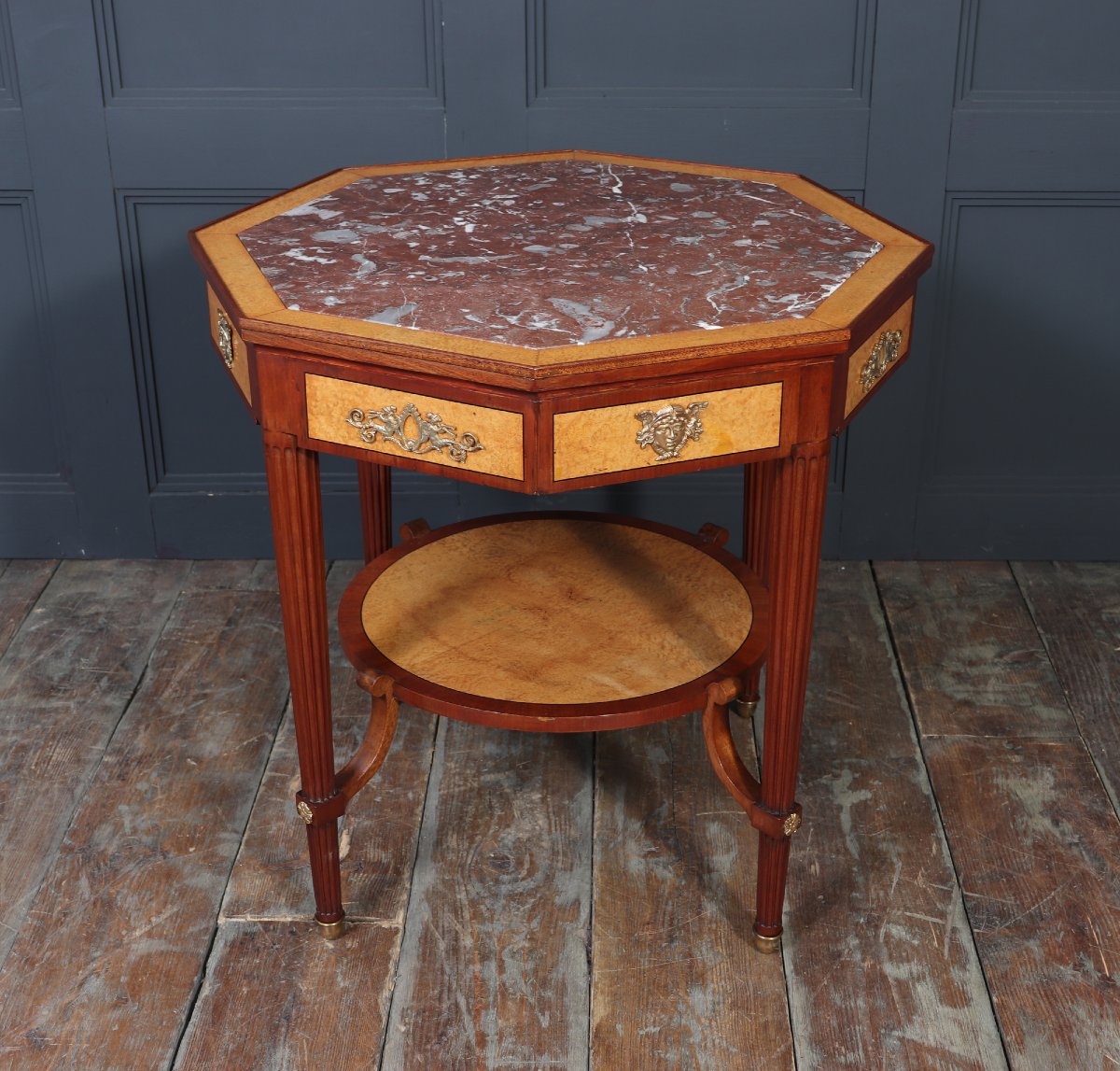 Louis XVI-style Octagonal Side Table, Circa 1890-photo-8