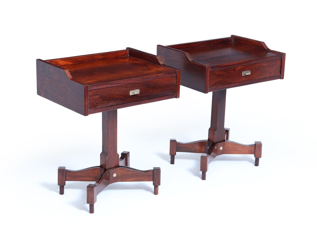 Pair Of Mid-century Italian Bedside Tables By Sormani-photo-3