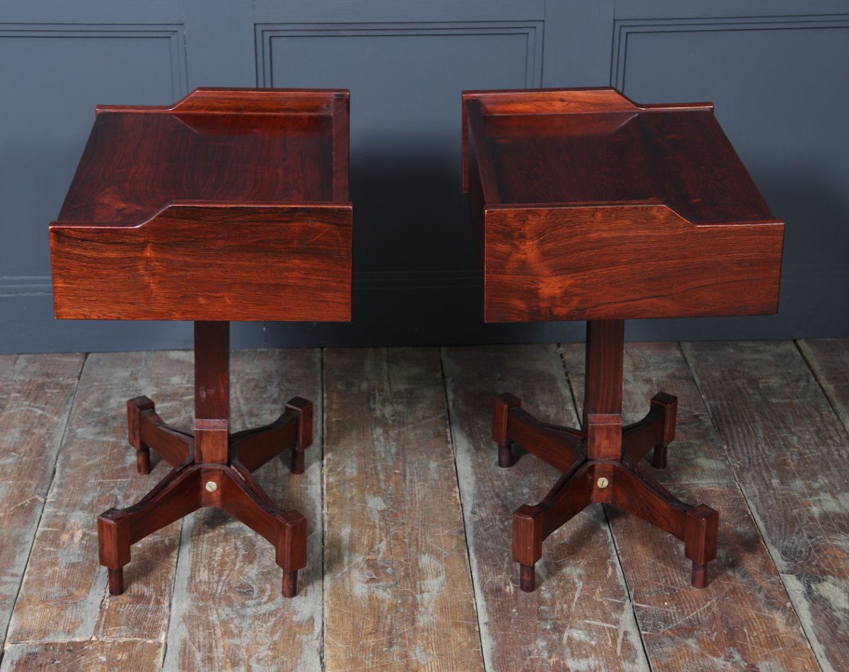 Pair Of Mid-century Italian Bedside Tables By Sormani-photo-2