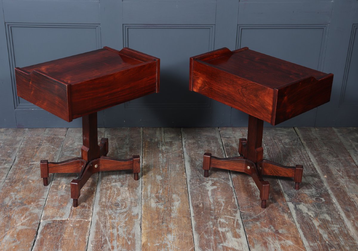 Pair Of Mid-century Italian Bedside Tables By Sormani-photo-3