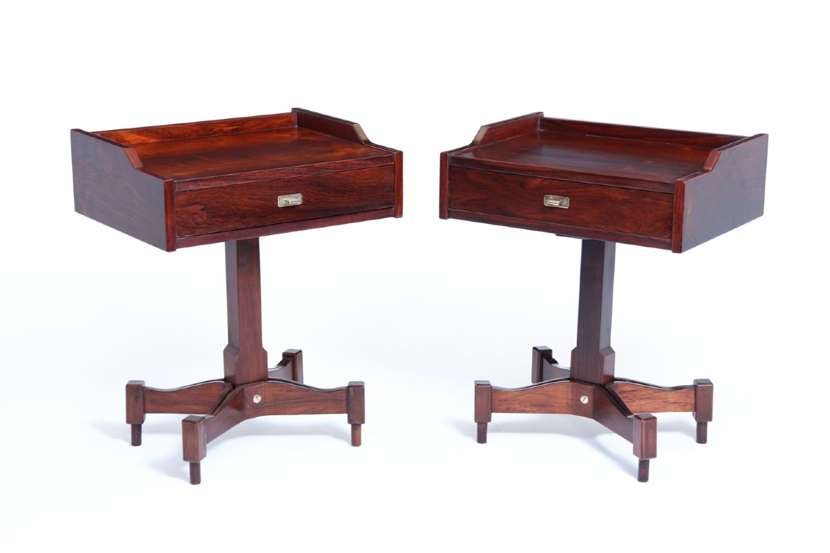 Pair Of Mid-century Italian Bedside Tables By Sormani