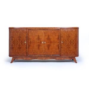 French Art Deco Amboyna Sideboard, Circa 1925