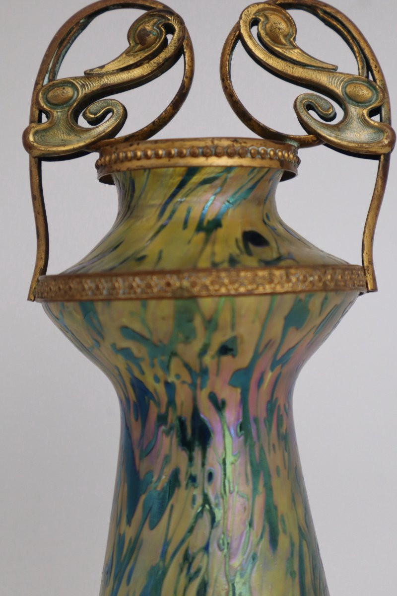Art Nouveau Vase, Loetz, Austria -photo-3