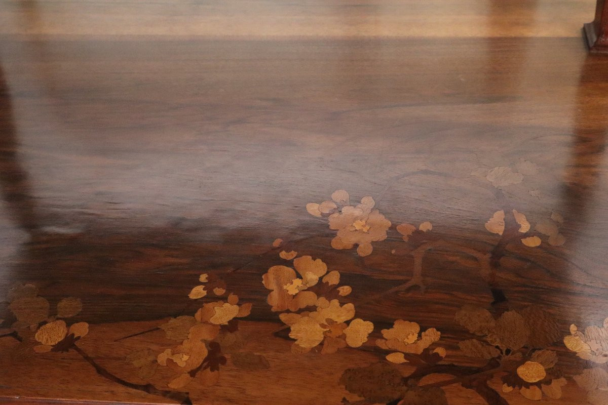 Table à thé Emille GALLE (1846-1904), style japonisant et Art Nouveau-photo-4