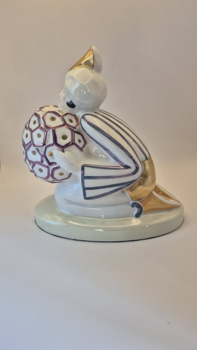 "kneeling Fakir", Polychrome Glazed Porcelain Nightlight, Limoges-photo-6