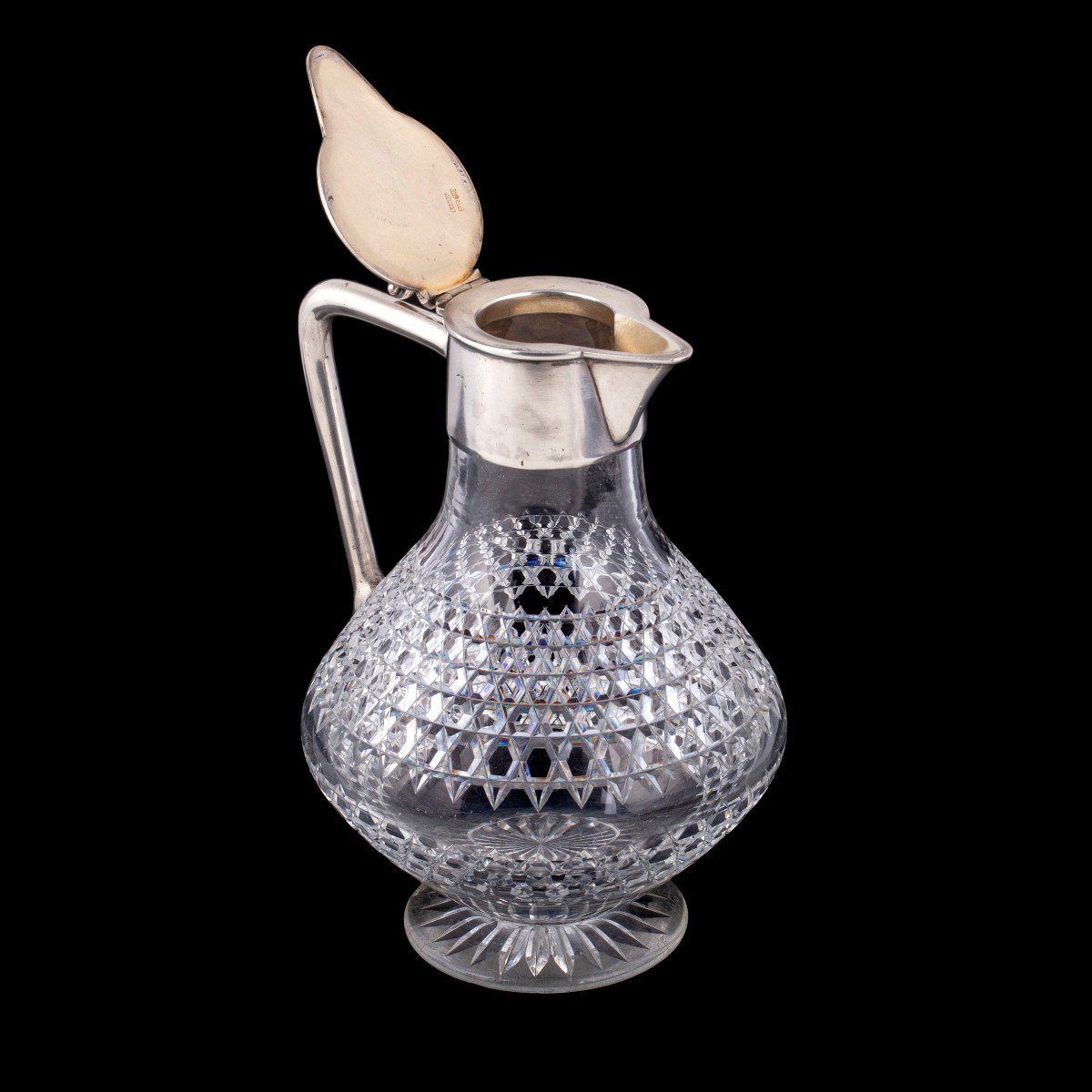 Aa Russian Silver-gilt And Cut Glass Carafe. Makers Mark Of Maria Linke For Bolin Firm-photo-2