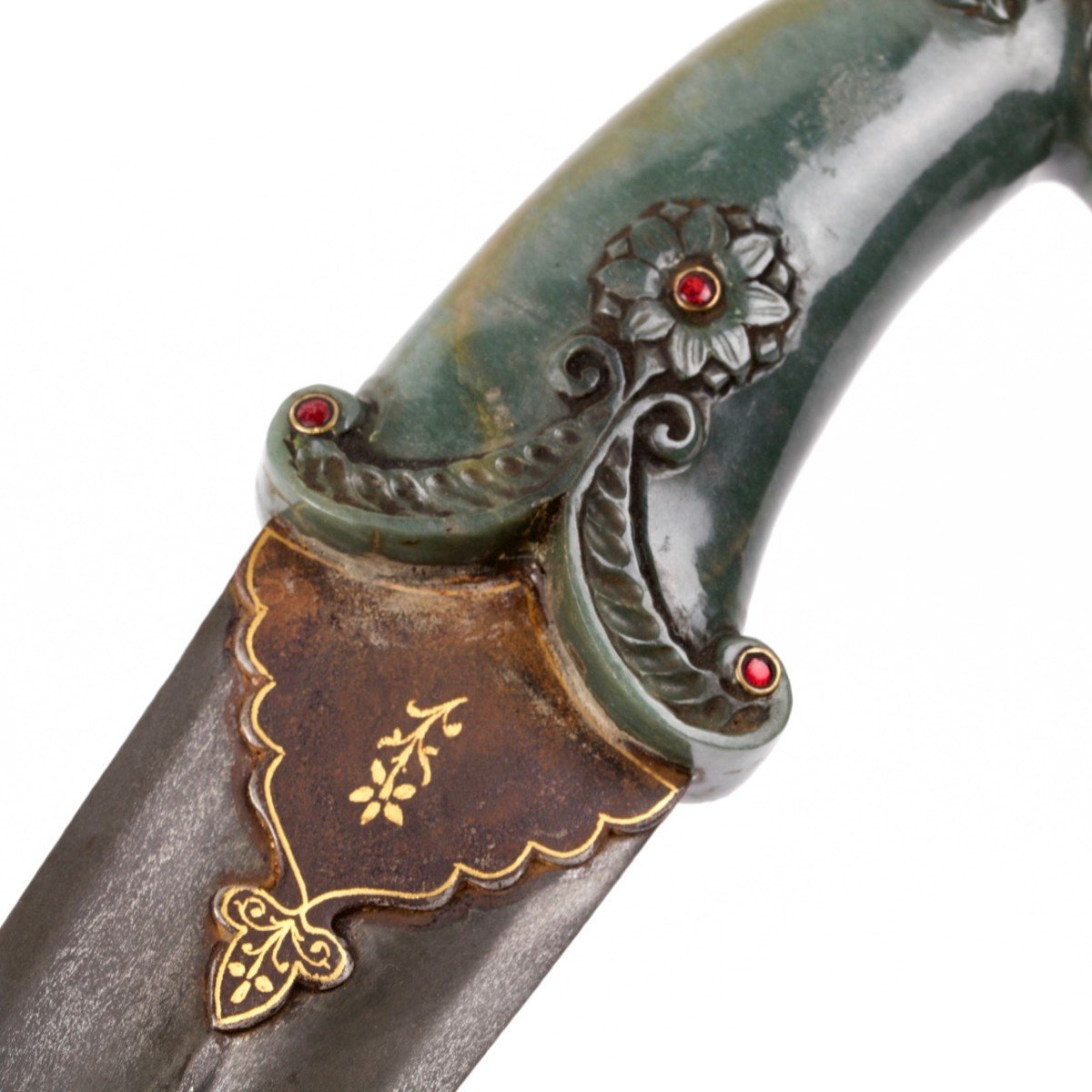 Mughal Dagger With Jade Set Guard (khanjar), India, 18th/19th Century-photo-6