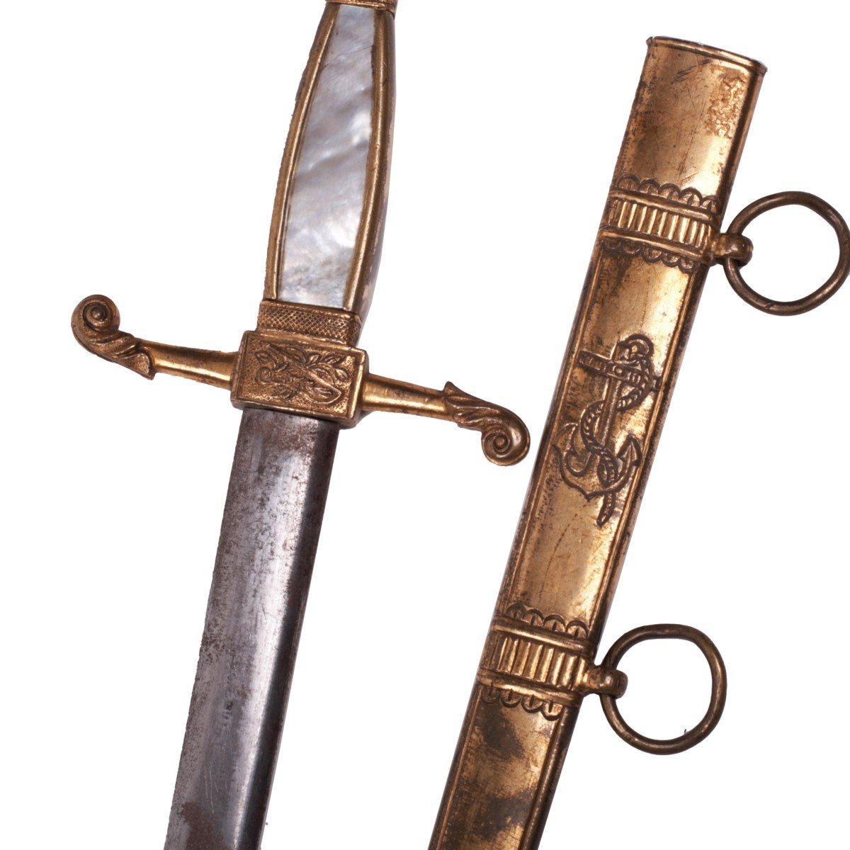 Swedish Navy Dagger.  Reign Of Charles XIII (1809-1818)-photo-4