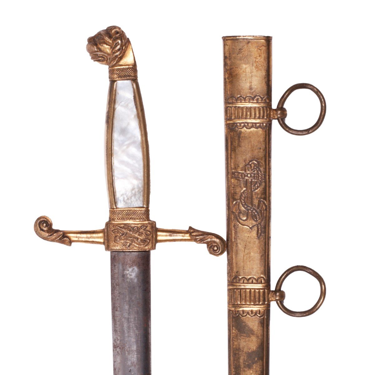 Swedish Navy Dagger.  Reign Of Charles XIII (1809-1818)-photo-1