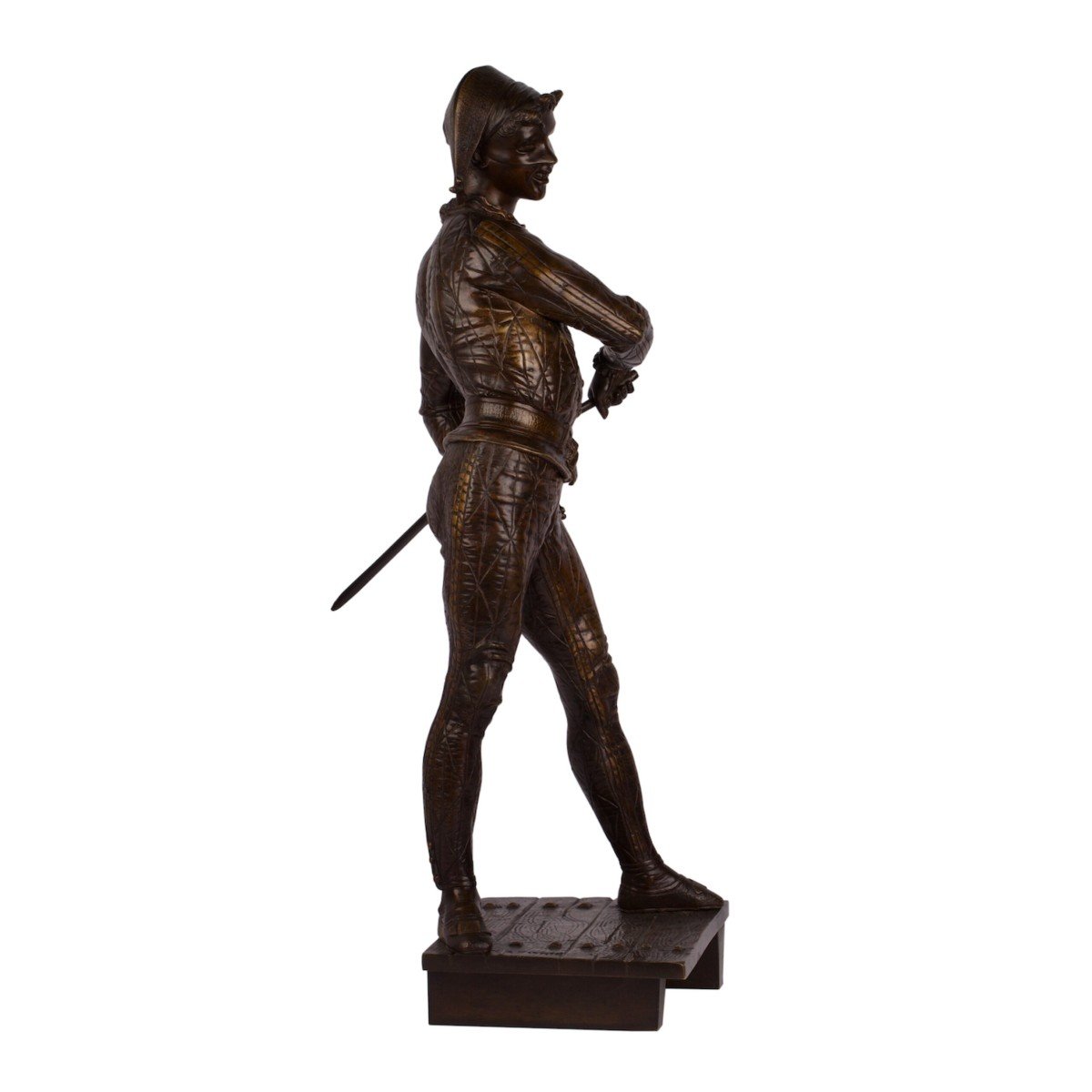 Ancienne Figure Française En Bronze -photo-3