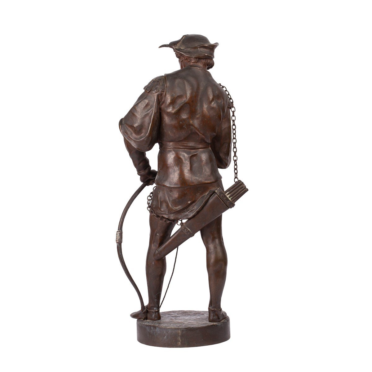 Une Sculpture En Bronze Antique d'Archer, émile Picault (1833-1922)-photo-3