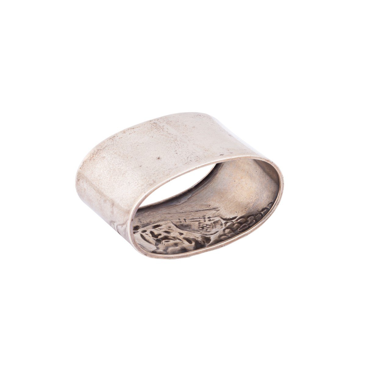 A Russian Cast Silver Napkin Ring From The “bogatir Zastava” Series-photo-3