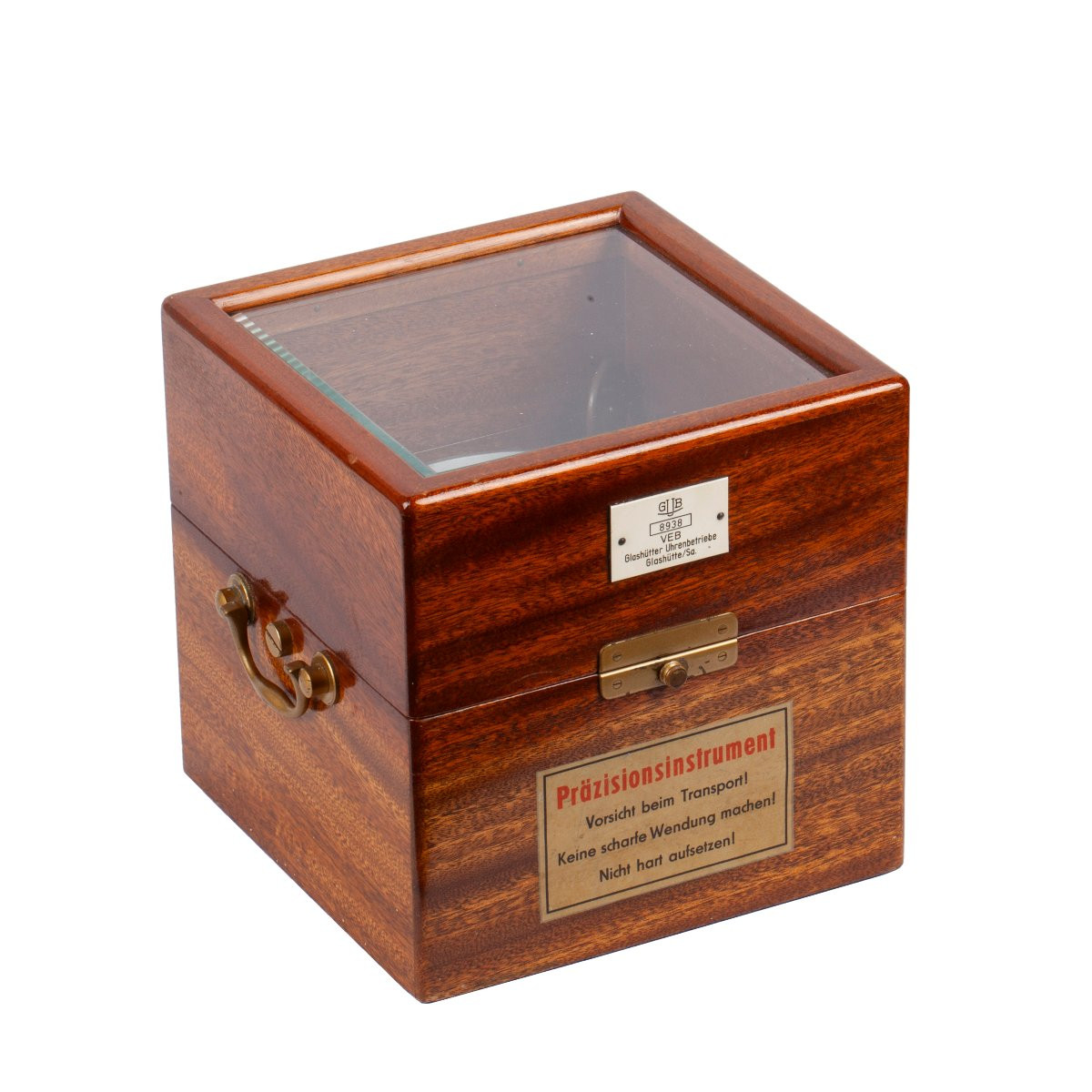 Chronomètre Marin Ancien Gub Glashütte N°8938 Dans Coffret En Bois-photo-4