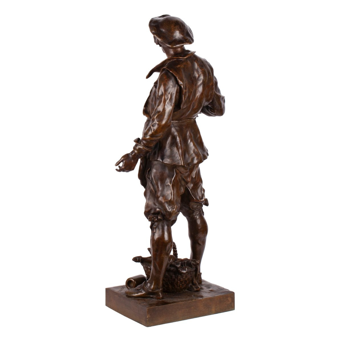  Bronze Sculpture "the Sommelier" By émile Picault-photo-1
