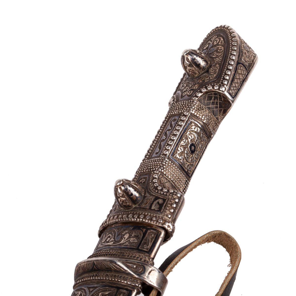 Antique Caucasian Dagger From Vladikavkaz, Early 20th Century - Workshop Of Osman Omarov-photo-1