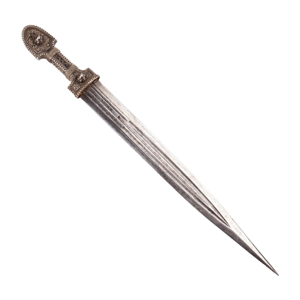 Antique Caucasian Dagger From Vladikavkaz, Early 20th Century - Workshop Of Osman Omarov-photo-2