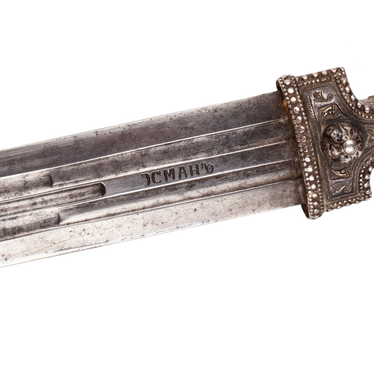 Antique Caucasian Dagger From Vladikavkaz, Early 20th Century - Workshop Of Osman Omarov-photo-3