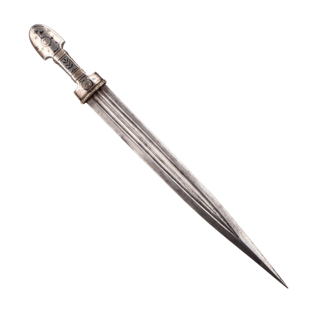 Antique Caucasian Dagger From Vladikavkaz, Early 20th Century - Workshop Of Osman Omarov-photo-4