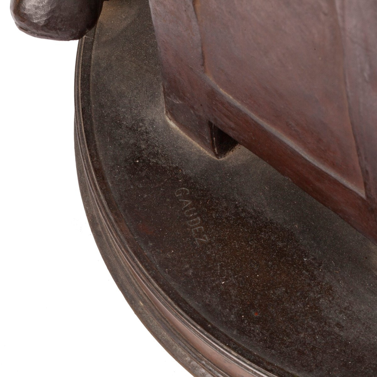 Sculpture en bronze "L'armurier" par Adrien Gaudez (1845–1902)-photo-1