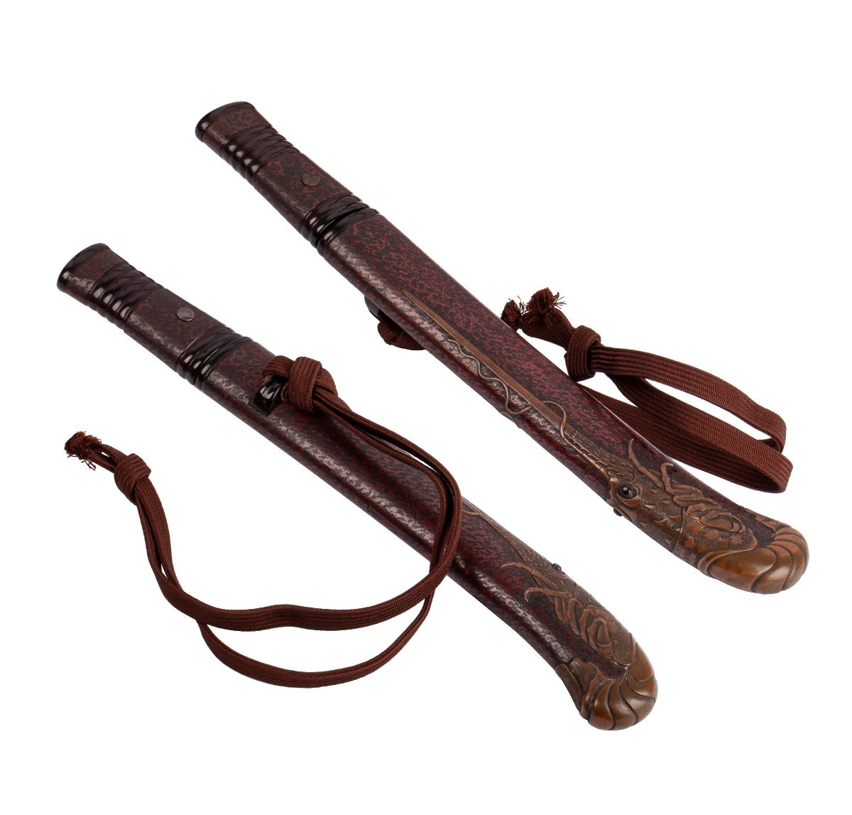 Tantō “Ise-ebi” — Motif de homard. Réalisé par Sukemune-photo-2