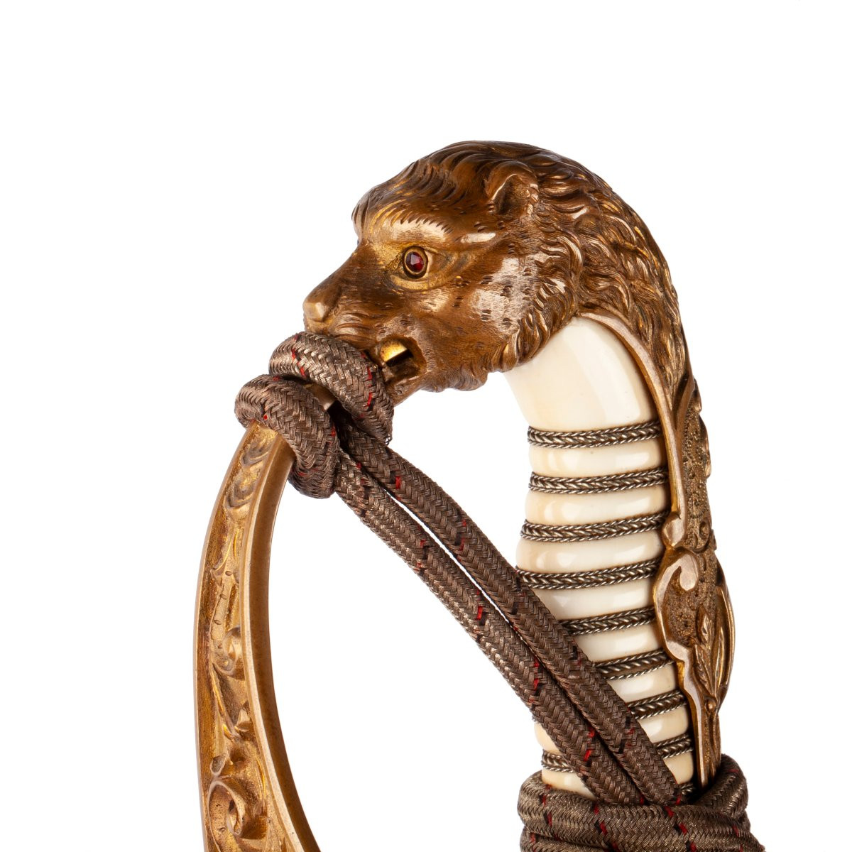 Sabre d’officier de la Marine impériale allemande extrêmement rare, avec lame en Damas-photo-2