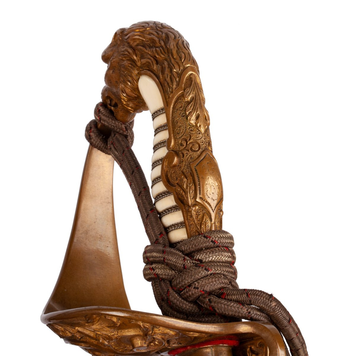 Sabre d’officier de la Marine impériale allemande extrêmement rare, avec lame en Damas-photo-2