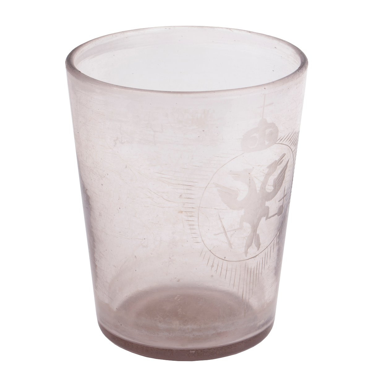 18th Century Russian Glass With A Double-headed Eagle-photo-3