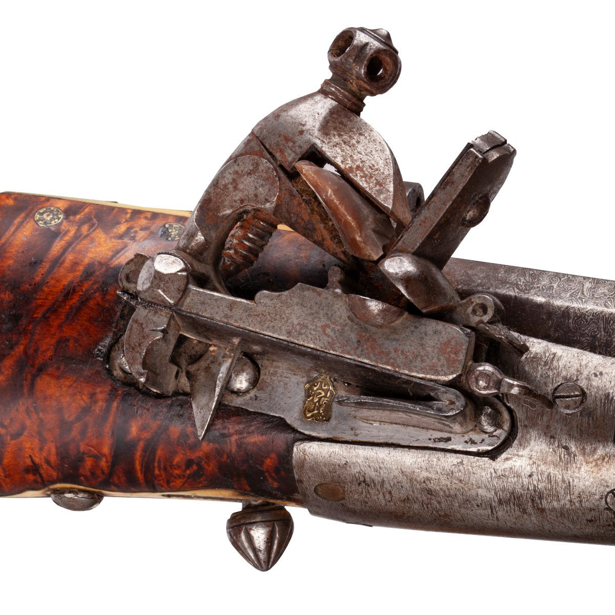 19th Century Caucasian Georgian Flintlock Rifle Adjarian-gurian Manufacture-photo-3
