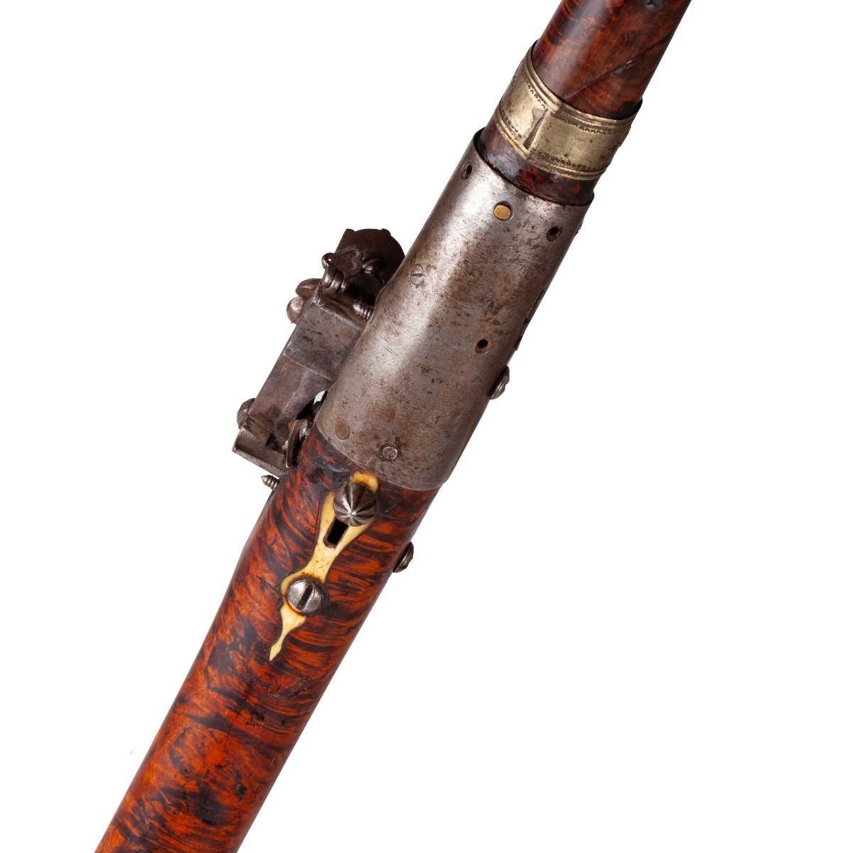 19th Century Caucasian Georgian Flintlock Rifle Adjarian-gurian Manufacture-photo-4
