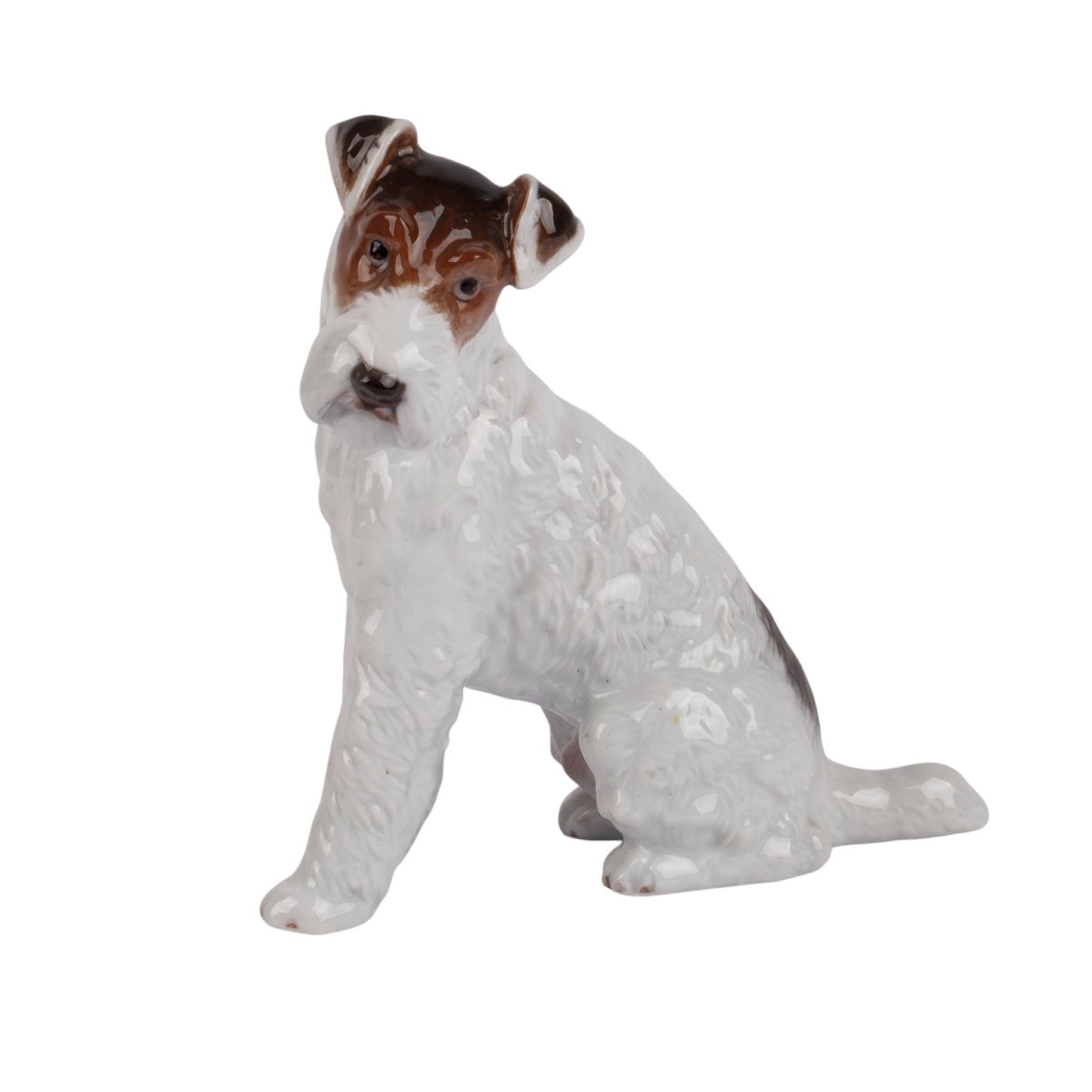 Sujet en porcelaine Rosenthal représentant un fox-terrier, Allemagne-photo-2