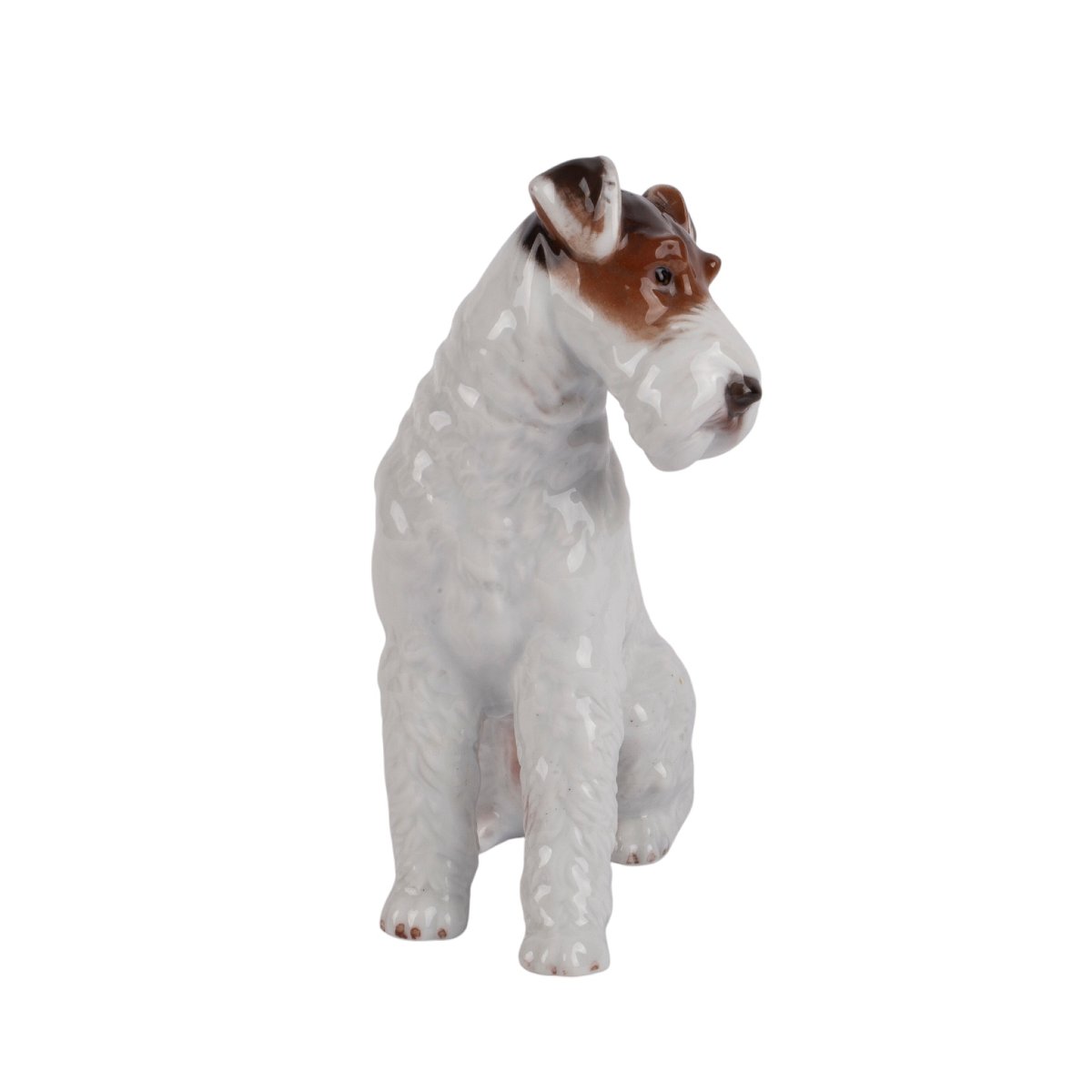 Sujet en porcelaine Rosenthal représentant un fox-terrier, Allemagne-photo-1