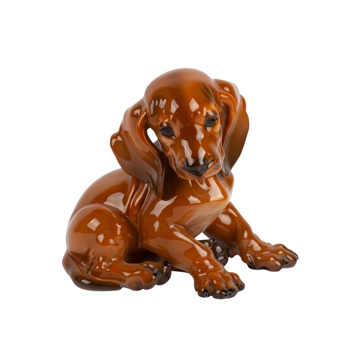Rosenthal Porcelain Figure Of A Fox Terrier, Germany-photo-4