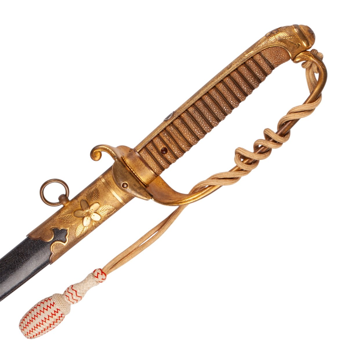 Sabre d’officier de marine japonais Kyu-Gunto, modèle 1914, période Taisho – début Showa-photo-1